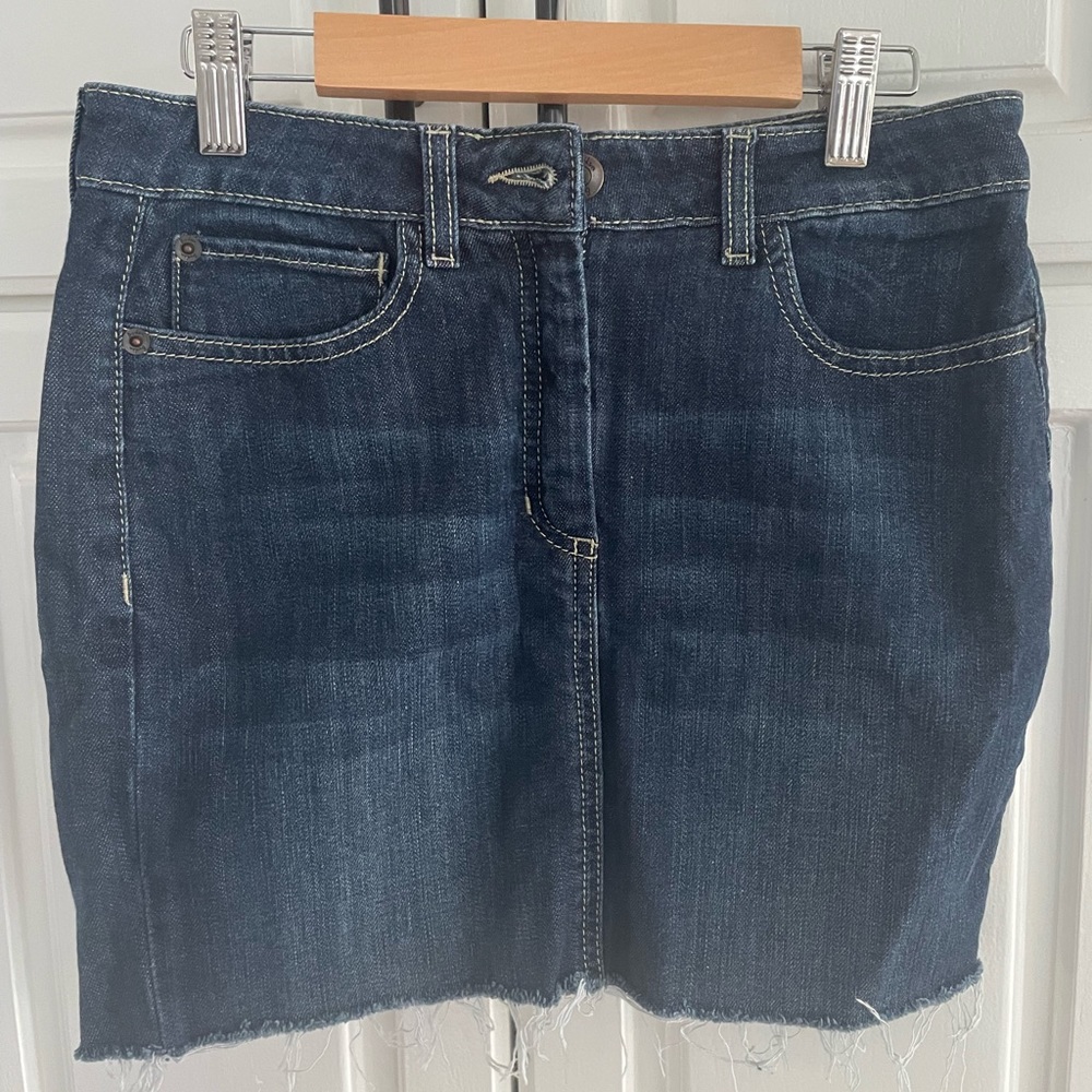 Boden Denim Mini Skirt